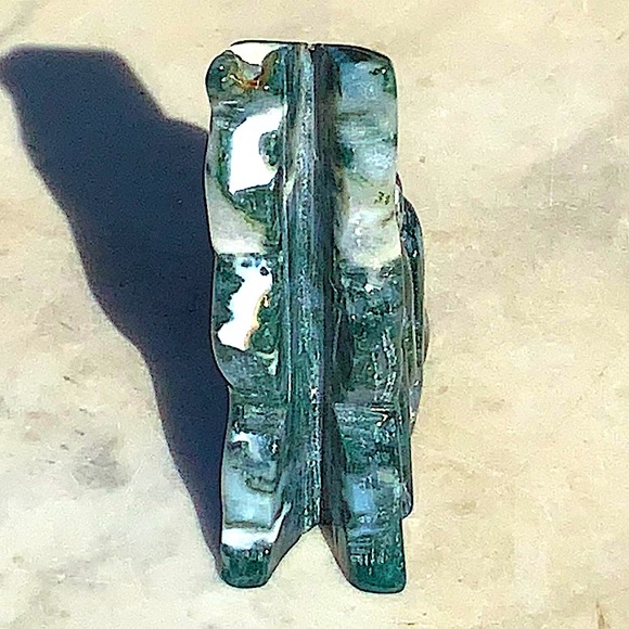 MOSS AGATE DRUZY FAIRY CRYSTAL NATURAL QUARTZ GEMSTONE NEW HEALING STONE 3 1/4IN - Picture 12 of 12